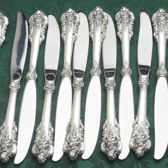 Wallace Grande Baroque Sterling 79 Piece Set - Picture 2 of 8